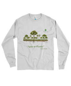 Camiseta Agrofloresta com arte Aquarela - ÁGUA SE PLANTA!