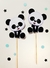 Toppers grandes tutores Panda