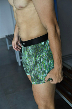 BOXER PRINT VERDE | MICROFIBRA (SPORT) en internet