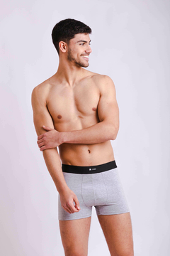 BOXER LISOS PACK X3 | Marino Negro Melange - tienda online