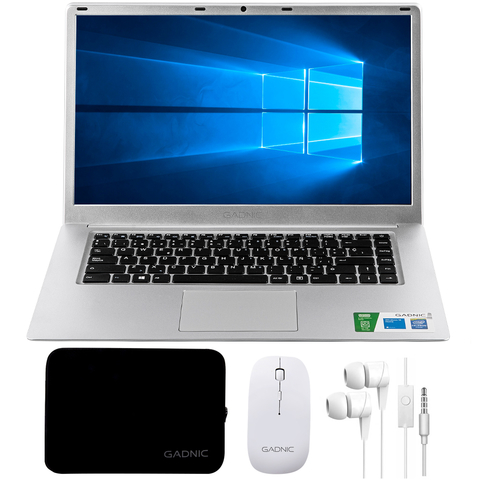 Notebook Lumina Pro Intel Dual Core 4GB 64GB SSD 15.6 Windows 10 con Mouse Funda y Auriculares
