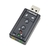 Placa de Sonido USB 7.1 Adaptador Audio Jack 3.5 Auxiliar Auricular Microfono