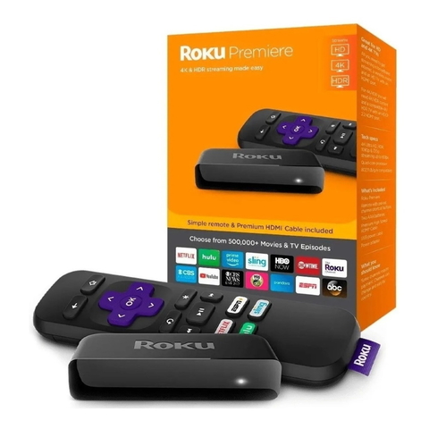 Roku Premiere 3920 4k HDR Hd 1080p Hdmi Wifi Smart TV c/control remoto