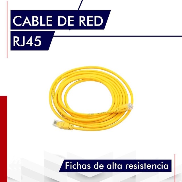 Cable De Red RJ45 CAT 6 Ethernet 10 Metros Internet PatchCord - MundoChip
