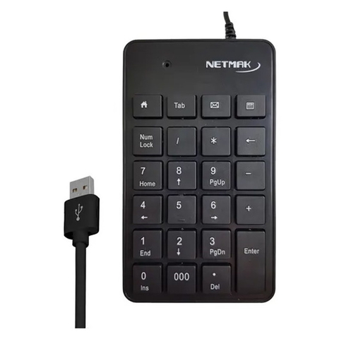 Teclado Numerico USB Netmak Teclas Multimedia