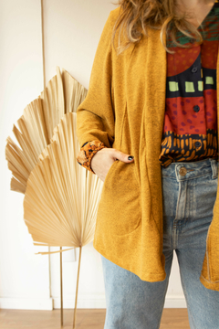 Kimono Cris ✦ Malha Amarela Mescla na internet