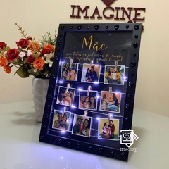 PORTA RETRATO AMOR EM LED PÉROLAS MAMÃE - IMAGINE GIFTS