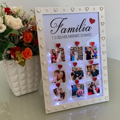 PORTA RETRATO AMOR EM LED PÉROLAS FAMÍLIA - comprar online