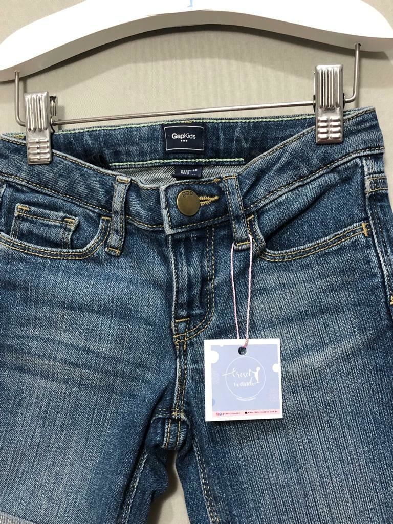 Bermuda jeans best sale menina