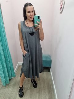 Vestido Saruel Alça Larga - Varal da Cris Moda Feminina 