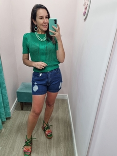 Shorts Jeans - Varal da Cris Moda Feminina 