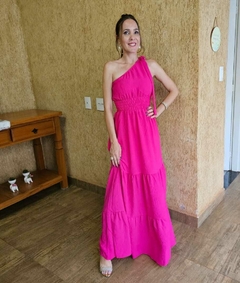 Vestido Ombro Único - Pink - comprar online