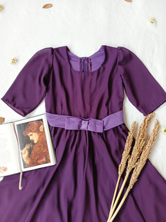 Vestido roxo godê boneca - PP - loja online