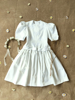 Vestido branco vintage boneca - P/M na internet