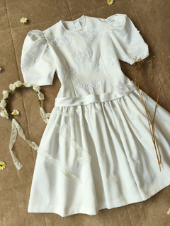 Vestido branco vintage boneca - P/M na internet