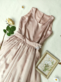 Vestido de festa rose franzido princesa bailarina vintage - P - comprar online