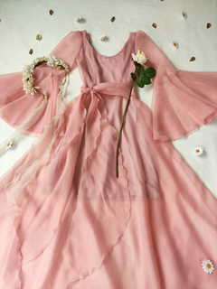 Vestido festa rose de voil elfa aesthetics - P - Themargare