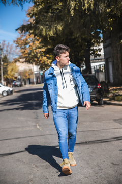 Jean skinny azul para hombre - comprar online