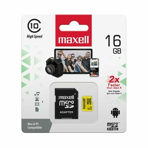 MEMORIA MICRO SD 16GB MAXELL