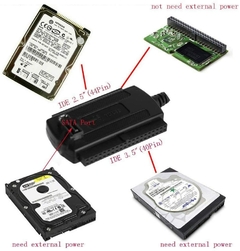 Imagen de ADAPTADOR CABLE SATA/IDE PARA DISCO RIGIDO ST-2023