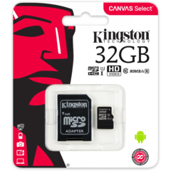 MEMORIA SD 32 GB KINGSTON CANVAS SELECT en internet