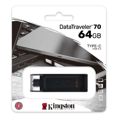 PENDRIVE TIPO C KINGSTON 64GB DATA TRAVELER 70