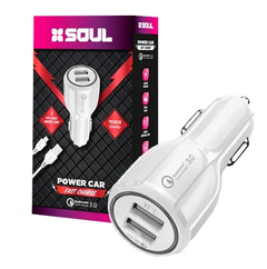 CARGADOR VIAJERO DUAL 2.4 A MICRO USB BLANCO en internet