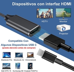 CABLE ADAPTADOR HDMI A USB C