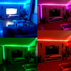 TIRA LED RGB 5050 5M S/FUENTE - tienda online