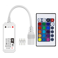 CONTROLADORA RGB WIFI PARA TIRA LED C/CONTROL 9001A - DB Store