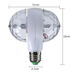 LUZ LED - LAMPARA GIRATORIA DOBLE RGB OS-65 - tienda online