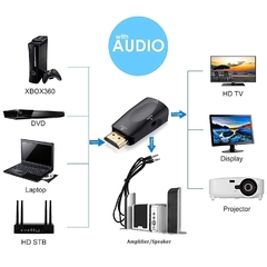 CONVERSOR HDMI A VGA C/AUDIO EN CAJA en internet