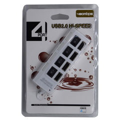 USB HUB 4 PUERTOS CON SWITCH CQT-H010 - tienda online
