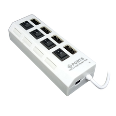 USB HUB 4 PUERTOS CON SWITCH CQT-H010