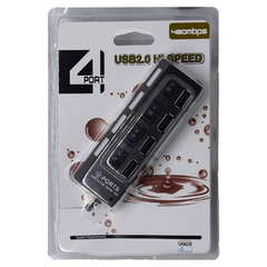 USB HUB 4 PUERTOS CON SWITCH CQT-H010 - comprar online