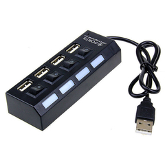 USB HUB 4 PUERTOS CON SWITCH CQT-H010 - comprar online