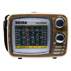 MINI RADIO PARLANTE PORTATIL SEISA YX-078UBT MADERA - DB Store