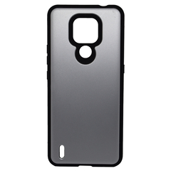 FUNDA PARA MOTOROLA E7 TPU PLATEADO