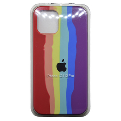 FUNDA PARA IPHONE 12 / 12 PRO RAINBOW ROJO A VIOLETA