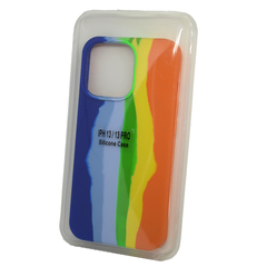 FUNDA PARA IPHONE 13 / 13 PRO RAINBOW AZUL A NARANJA