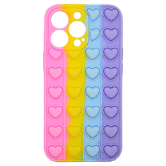 FUNDA PARA IPHONE 13 PRO POP IT A ROSA A VIOLETA