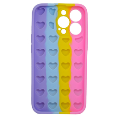 FUNDA PARA IPHONE 13 PRO POP IT A ROSA A VIOLETA - DB Store