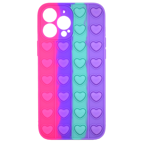 FUNDA PARA IPHONE 13 PRO POP IT B FUCSIA A VIOLETA