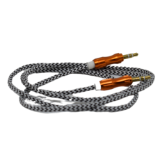 CABLE AUXILIAR 3.5MM MALLADO BLANCO