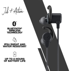 AURICULAR SKULLCANDY JIB + ACTIVE BLACK NEGRO - comprar online