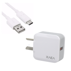 CARGADOR PARED XAEA 1 USB + CABLE TIPO C - tienda online