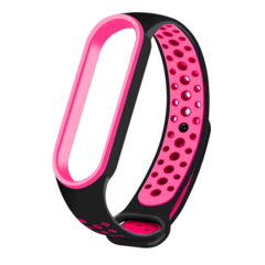 Malla Pulsera Silicona Transparente Bi Color Mi Band 5 Y 6