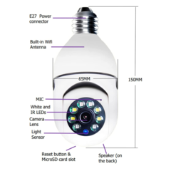 CAMARA SEGURIDAD IP SEISA IPC-ZAS03 WIFI - DB Store