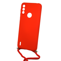 FUNDA COLGANTE P/ MOTOROLA E7 I POWER CON CORDON - comprar online