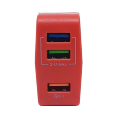 CARGADOR PARED + 3 USB + CABLE LIGHTNING SOUL 3.1A SHARE - tienda online